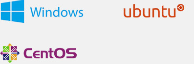 Windows,Ubuntu,Redhat,centOS